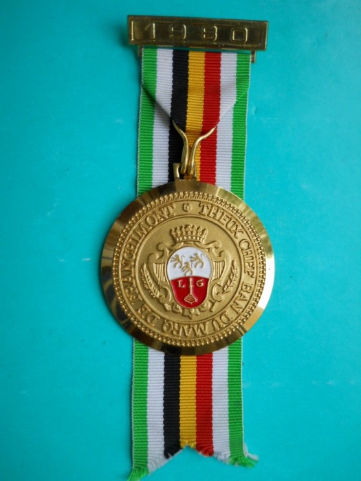 HOPCT BELGIA MEDALIE/DECORATIE NR 53 -THEUX CHEF BAN DU MARO FRANCHIMONT LG-1980