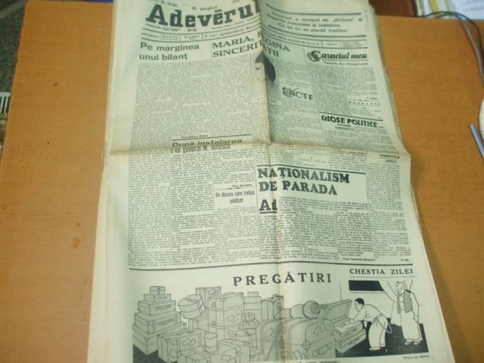 Adeverul 23 iulie 1937