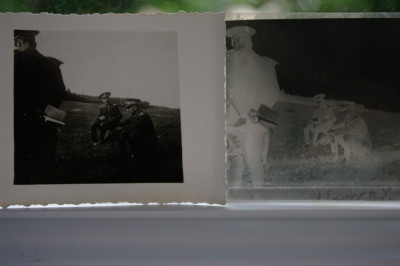 Militari romani in timpul campaniei + negativ - 1940 - 1942 foto