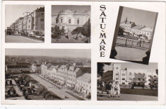 RPR,CP circulata 1963,Satu Mare,colaj foto