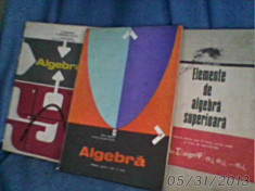 ALGEBRA DE ZLATE BOGDANOF ,EREMIA GEORGESCU -BUZAU foto