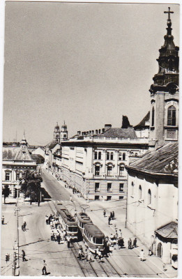 RPR,CP circulata 1982,Oradea,centru,tramvai foto