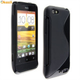 Cumpara ieftin Husa HTC One V + incarcator auto + stylus, Alt model telefon HTC, Negru, Gel TPU