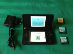 Nintendo DSI Negru , 2 camere foto, Wi-FI + 3 jocuri + incarcator foto