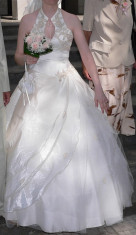 Rochie de mireasa ivoire, purtata doar 3-4 ore, marimea S ( 32 - 34), stare foarte buna foto