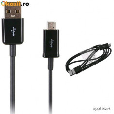 Cablu micro USB Samsung Galaxy S2 S3 S4 Black foto