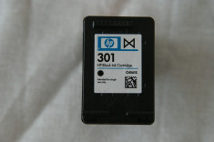 HP 301 Black Cartus Original cu Cerneala foto