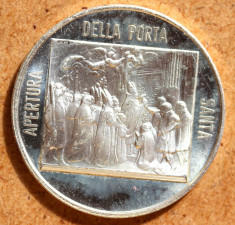 (M211) Medalie Vatican argintata: Papa Ioan Paul al II-lea 1983 Poarta Raiului foto