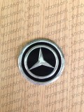 emblema capac roata MERCEDES NEGRU 60 mm