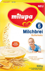 Cereale MILUPA cu BISCUITI cu lapte praf, +6 luni, 500gr, din GERMANIA, comanda peste 85 lei si ai transport gratuit cu Posta Romana foto