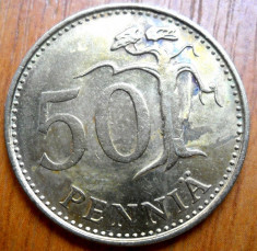 FINLANDA 50 PENNIA 1988 foto