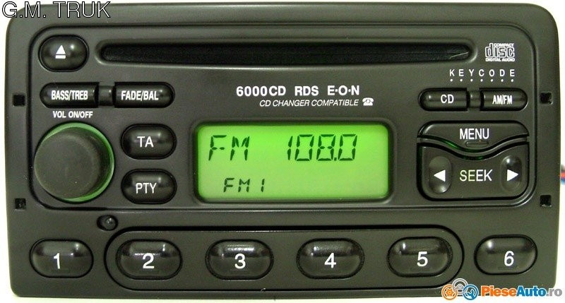 Cod deblocare decodare casetofon radio cd rds original Ford Mondeo Focus  etc seria 4000 5000 6000 traffic | arhiva Okazii.ro