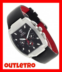 REDUCERE 50% - DETOMASO COSENZA NEGRU DT1035-A* NOU IN CUTIE * LIVRARE GRATUITA* CEAS BARBAT MULTIFUNCTION QUARTZ NOU IN CUTIE CADOU * PE STOC foto