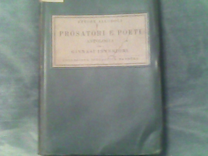 Prosatori e poeti-antologia-Ettore Allodoli