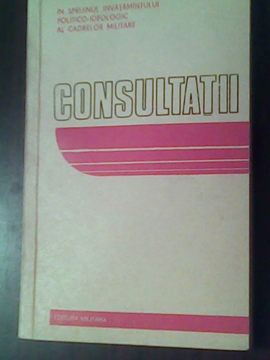 Consultatii-Procesul multilateral al patriei-temelia intaririi capacitatii ei de aparare