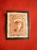 Timbru 3 C.brun 1911-Fam.Regala George V -Tera Nova ,sarniera, Regi