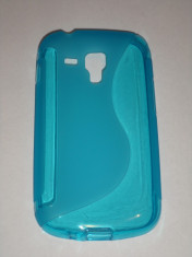 Husa silicon TPU, Samsung S7500 Galaxy Ace Plus, model S-LINE, turquoise foto