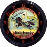 272.Ceas de perete vintage - FALLS CITY BREWING CO&quot;BEER TRAY&quot;