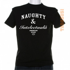 Tricou cocaine caviar naughty intelectuala foto