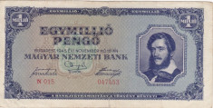 UNGARIA 1.000.000 pengo 1945 VF!!! foto