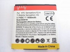 baterie acumulator HTC Sensation G14 1650 mAh + folie protectie ecran + expediere gratuita foto