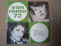 corina chiriac margareta paslaru san remo 1972 vinyl single pop foto