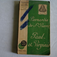 Paul et Virginie - Bernardin de Saint - Pierre - Les 100 chefs d'oeuvre qu'il faut lire - 1909