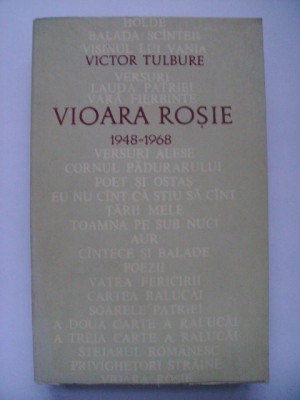 Victor Tulbure - Vioara rosie (vezi detalii pentru livrare in tara) foto