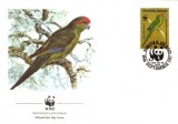 WWF FDC set /4 buc. FDC/ Norfolk Isl 1987 - papagei