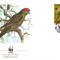 WWF FDC set /4 buc. FDC/ Norfolk Isl 1987 - papagei