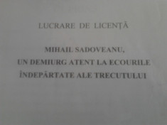 Lucrare de licenta lb si literatura romana/Mihail Sadoveanu-&amp;quot;Baltagul-Nota 10!!!!! foto