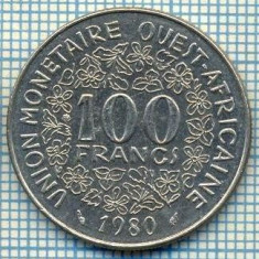3631 MONEDA - STATELE AFRICII DE VEST - 100 FRANCS - anul 1980 -starea care se vede