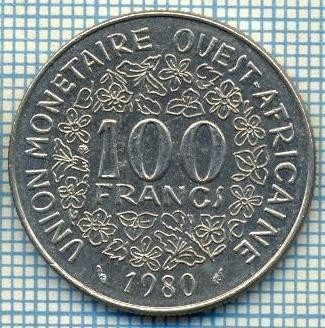 3631 MONEDA - STATELE AFRICII DE VEST - 100 FRANCS - anul 1980 -starea care se vede