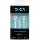 Earphones ROXA&amp;amp;reg; BX-500 for mobile phones HTC, Apple white -C??ti Roxa &amp;amp;reg; BX-500 pentru telefoane mobile HTC, Apple albe cod comanda TKN26 foto