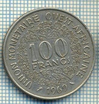 3627 MONEDA - STATELE AFRICII DE VEST - 100 FRANCS - anul 1969 -starea care se vede foto