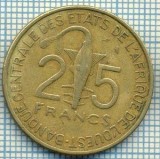 3633 MONEDA - STATELE AFRICII DE VEST - 25 FRANCS - anul 1972 -starea care se vede