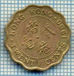 3595 MONEDA - HONG KONG - 20 CENTS - anul 1980 -starea care se vede foto