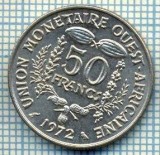 3615 MONEDA - STATELE AFRICII DE VEST - 50 FRANCS - anul 1972 -starea care se vede