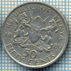 3569 MONEDA - KENYA - 50 CENTS - anul 1989 -starea care se vede