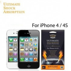 folie protectie ecran ultrarezistenta BUFF Iphone 4 4G + cablu date + expediere gratuita foto