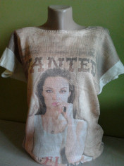 Bluza dama / Pulover imprimat Angelina Jolie foto