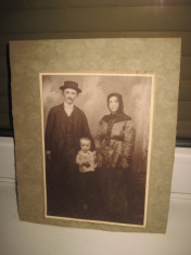 Foto mare Kabinet familie 1900, inaltime 21cm, latime 15cm. stare buna. foto