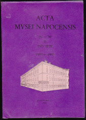 Carte voluminoasa ACTA MVSEI NAPOCENSIS nr 26-30/II 1989-1993,674 pagini foto