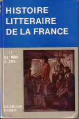 Histoire litteraire de la France de la1715 la 1789 foto