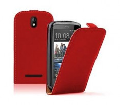 Super promotie husa flip HTC Desire 500 + folie protectie +transport gratuit Posta Romana ! foto