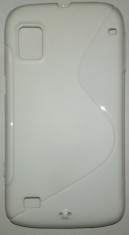 HUSA protectie silicon TPU ALBA + FOLIE protectie COSMOTE ZTE WARP N860 foto