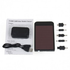 2600MAH USB Panou Solar Incarcator Telefon, Tableta. Gadget Salvator foto