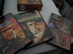 DVD-Colectie de 3 filme Western: The Man With No Name - CLINT EASTWOOD, NTSC foto
