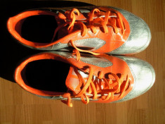 ADIDAS F10 (F50) TRX FG Silver/Grey/Orange Soccer Ghete fotbal Marimea 36 Juniori foto