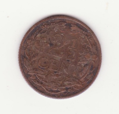 (M18) - MONEDA OLANDA - 2 1/2 CENTS 1915 foto